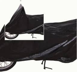 Capa de Cobrir Moto Impermeável Protetora Universal para Motocicleta, Preta, PVC Proteção UV Capa de Chuva e Sol Fácil Colocação