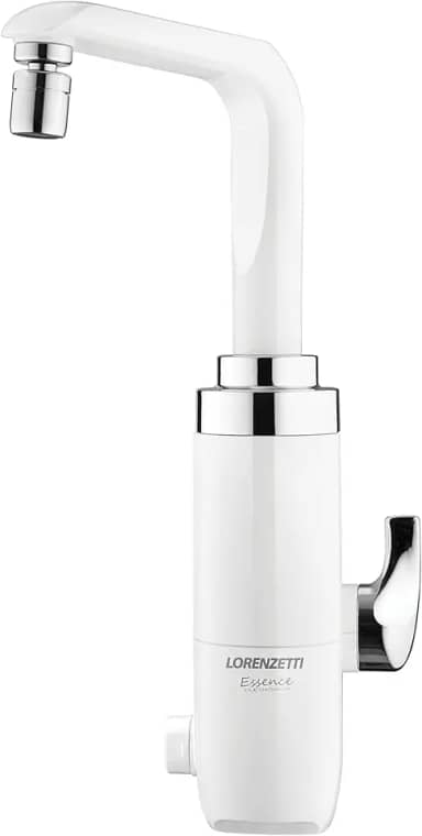 Torneira Elétrica Essence Mesa Eletrônica Branco/Cromado 4600W 127V~ Lorenzetti