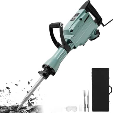 Martelo Demolidor, Rompedor, 220V, Martelo Demolidor 1400 r/min com Sub-Manípulo Giratório de 360, Para Martelos Demolidores de Paredes e Pavimentos
