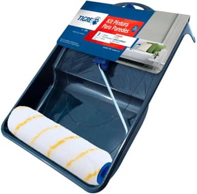 Kit para Pintura Antirrespingo 3 Peças, Tigre 61576000, Preto, 23cm
