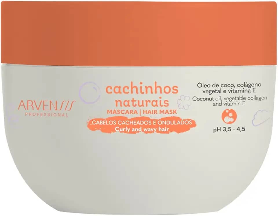 Arvensis – Máscara Capilar Cachinhos Ondulados/Cacheados 250g | Hidratação, Definição, Suavidade, Vegana, Infantil