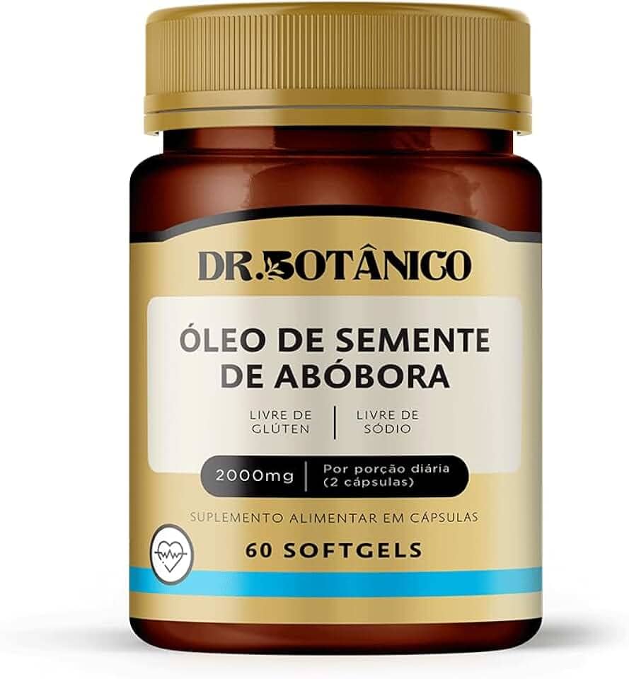 OLEO DE SEMENTE DE ABOBORA 2.000MG 60 SOFTGELS DR. BOTANICO