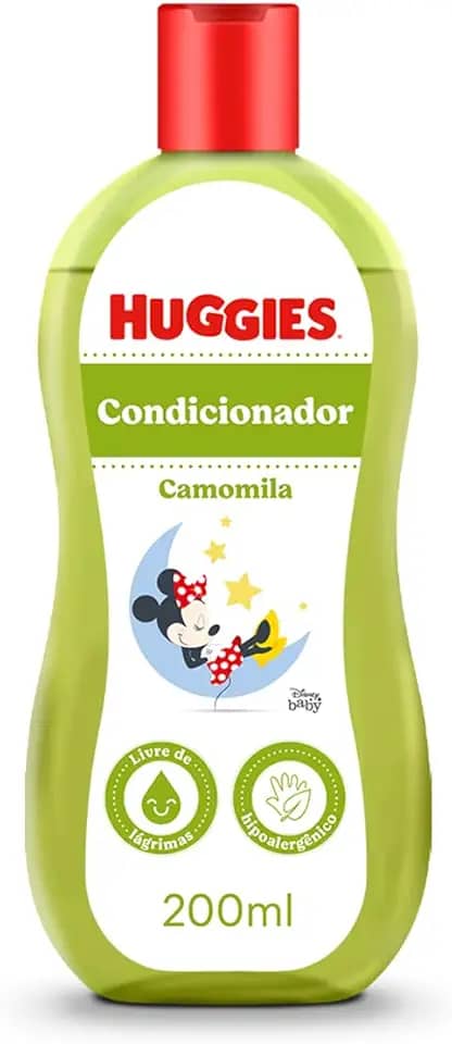 Huggies Condicionador Infantil Chá de Camomila, 200 ml, Transparente