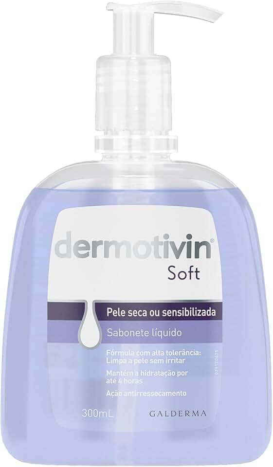Dermotivin Sabonete Líquido Facial Pele Seca Ou Sensibilizada Soft 300ml