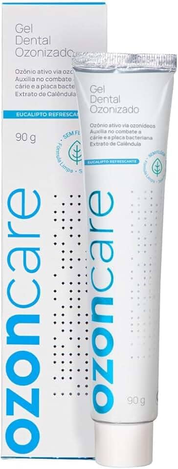 Gel Dental Ozonizado Vegano Sem Flúor E Sem Parabenos 90g - Ozoncare