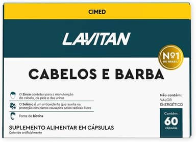 LAVITAN VIT CABELO BARBA HOM CAP 4BL X15