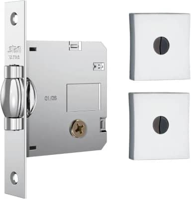 Fechadura Stam Tetra Trinco Rolete Porta madeira Pivotante 1005 Cromada