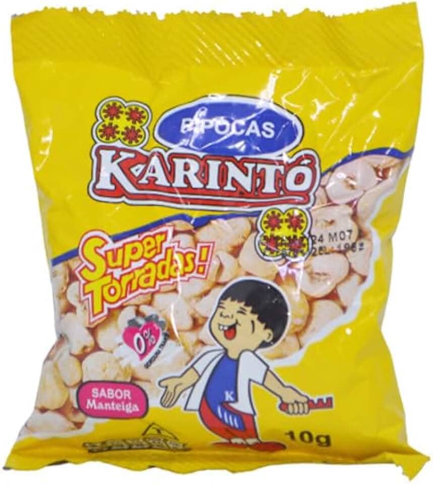 Pipoca Super Torradas Sabor Manteiga 10gr Karintó (20 unidades)