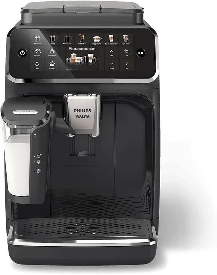Cafeteira Espresso Superautomática LatteGo Elite Série 4400 Philips Walita, prepare até 12 bebidas, 2 anos de garantia, 1400W, 220v - EP4441/53