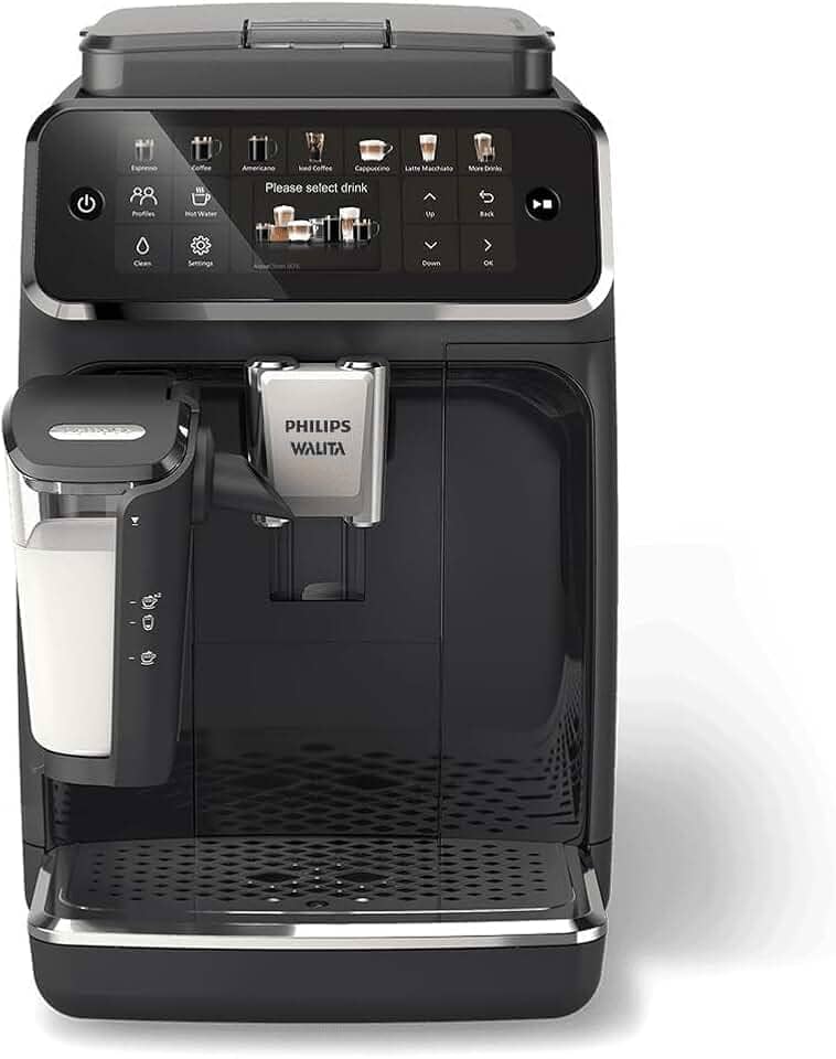 Cafeteira Espresso Superautomática LatteGo Elite Série 4400 Philips Walita, prepare até 12 bebidas, 2 anos de garantia, 1400W, 110v - EP4441/55