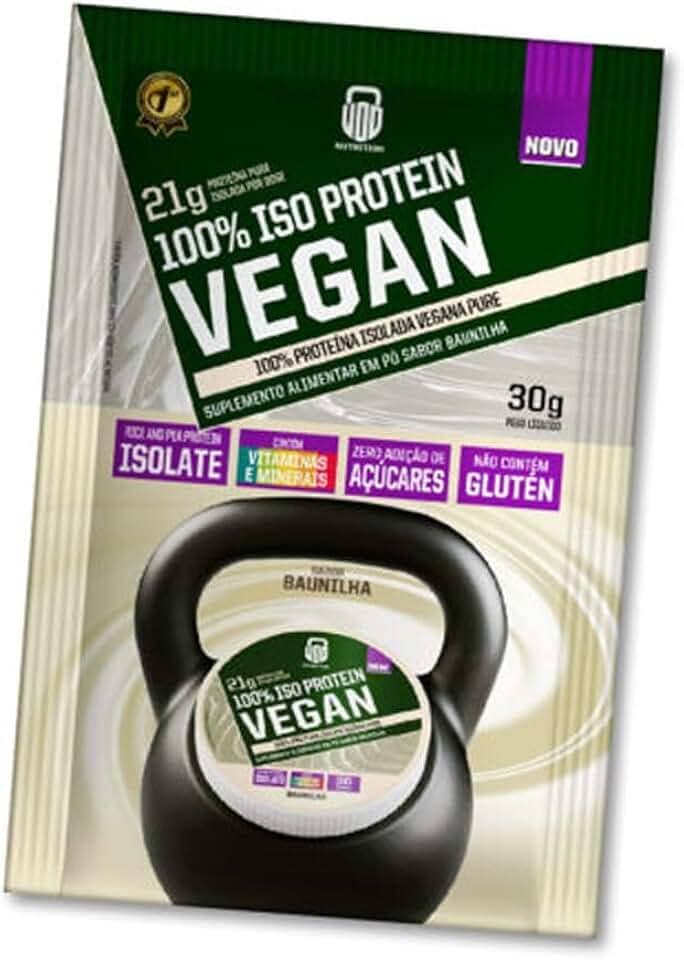 Whey Protein 100% Iso Vegan - 1 Sachê de 30g Baunilha - Wod Nutrition