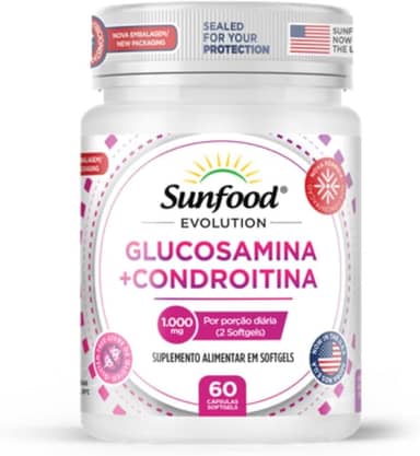 GLUCOSAMINA + CONDROITINA 1.000MG 60 SOFTGELS SUNFOOD EVOLUTION