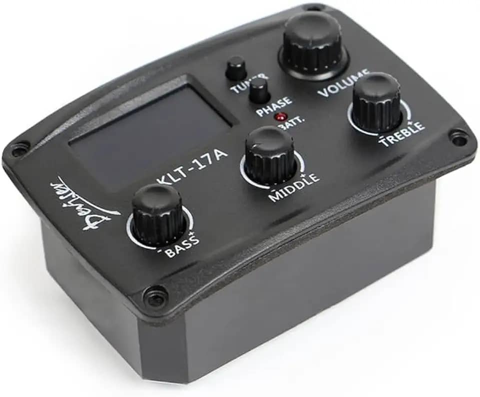 Captador de violão clássico folk acústico com display LCD e EQ 4 bandas para acessórios instrumentos corda