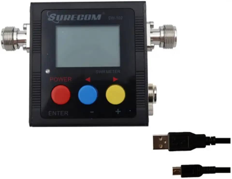 Medidor De Roe E Potência SWR VHF/UHF Surecom SW-102S, Conector SO-239