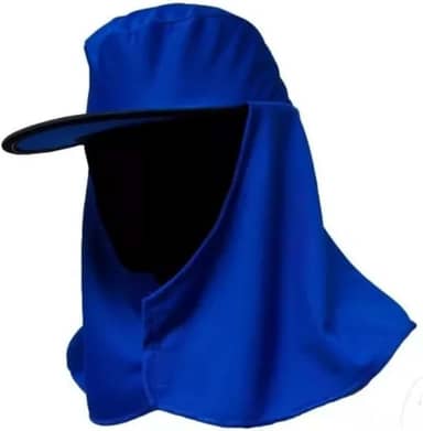 Boné De Segurança Touca Árabe Proteção Ao Sol - Em Helanca Na Cor Azul