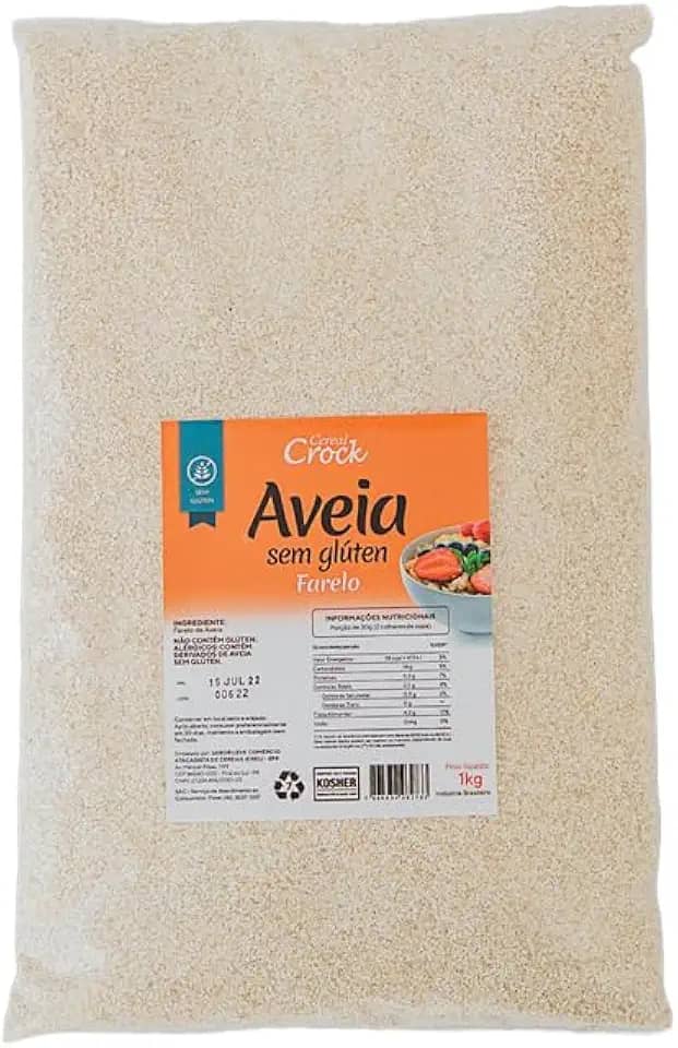 Farelo de Aveia Sem Glúten Leve Croc 1kg