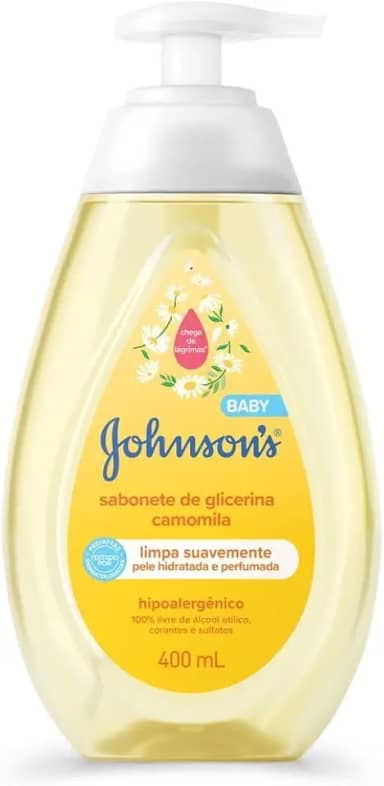 Sabonete Líquido Glicerina Camomila JOHNSON’S® Baby, 400mL