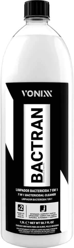 Limpador Bactericida Para Banco Sofá Estofados Tira Manchas Extratora Bactran 1,5L Vonixx