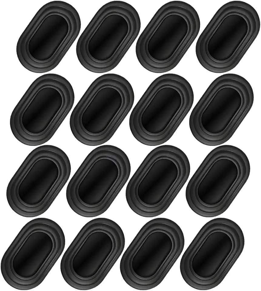 Amortecedor de porta de carro, 16 peças, vedação de proteção de fechamento de porta de veículo com absorção de choque, almofada automotiva anticolisão à prova de som, universal para caminhões