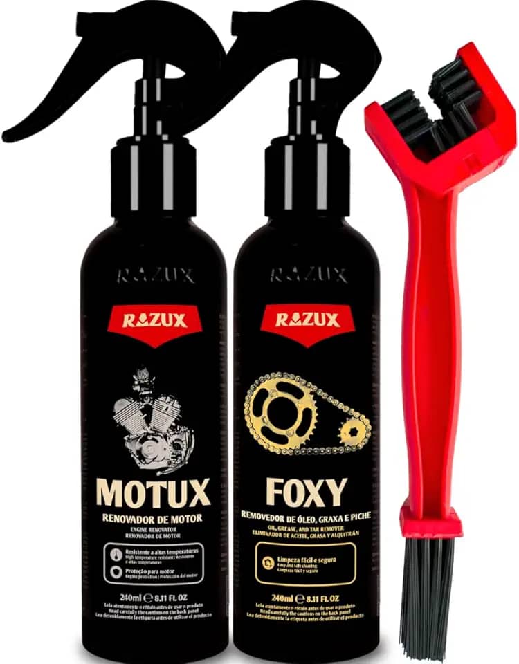 Escova Para Limpeza De Corrente De Moto Bicicleta Foxy Motux