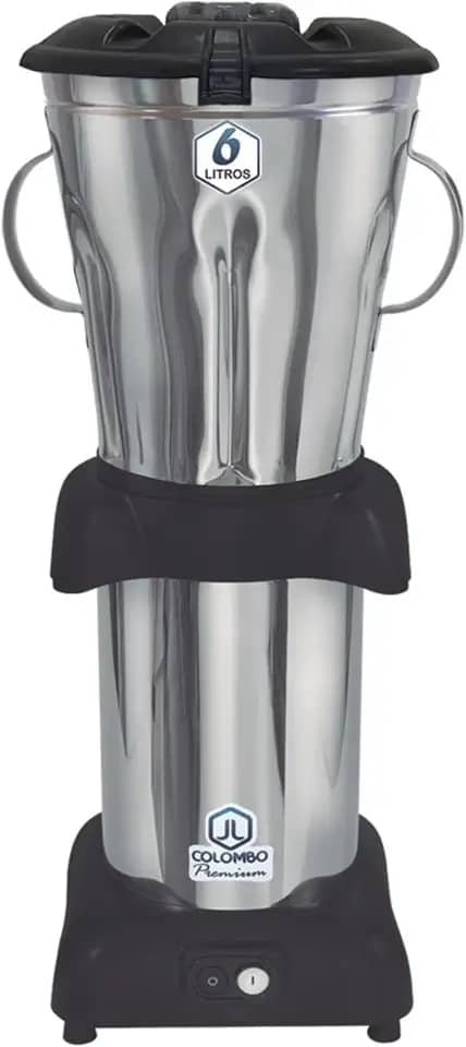 Liquidificador Baixa Rotação Industrial 6 Litros 1200w Inox