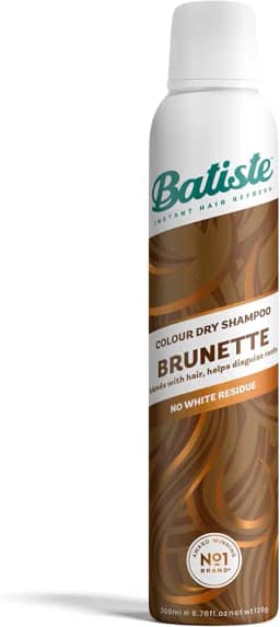 BATISTE BRUNETTE Shampoo a seco 6.7oz Remove Oleosidade, Refresca Rápido, Livre de Sulfatos, Para cabelos castanhos
