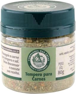 Companhia das Ervas Tempero Para Carnes Companhia Das Ervas Pote Pet 80G