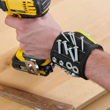 Pulseira magnética para segurar parafusos, pregos, brocas, cinto de ferramentas ímã presente de pulso para pai, marido, avô, faz-tudo, homens, mulheres