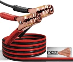 Cabo Chupeta Transmissão 800 Amp, Ideal para Carro e Caminhão, Carga Rápida e Segura, Bateria 12V e 24V, Fio Reforçado 2,5m, Alta Resistência e Durabilidade