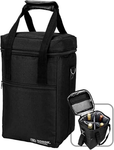 Bolsa Térmica Cooler Para Vinhos Bebidas Nordk KeepItCool Com Divisórias