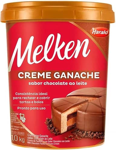 Ganache Chocolate ao Leite Melken 1kg - Harald