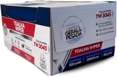 Papel Toalha Descartável Multiuso, Manicure Pedicure, Branca, 30x45cm, Suave, 100 Unidades