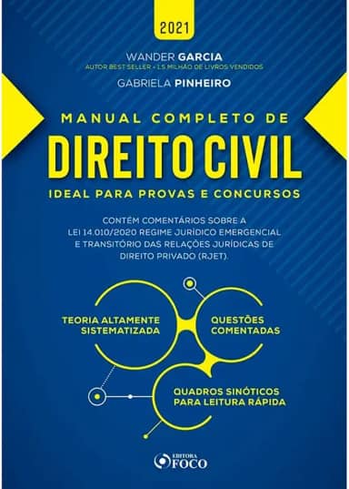 MANUAL COMPLETO DE DIREITO CIVIL - 3ª ED - 2021: Ideal Para Provas e Concursos