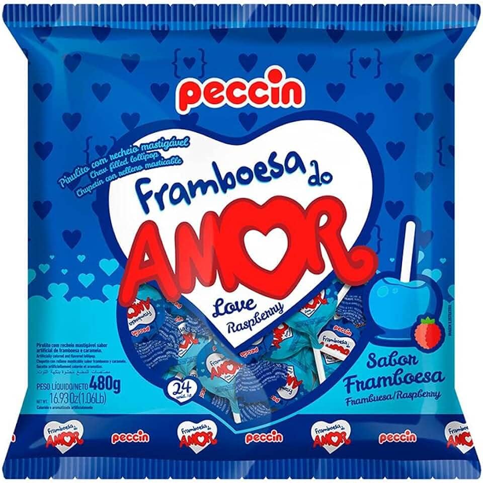 PIRULITO FRAMBOESA DO AMOR 16PCTX480G