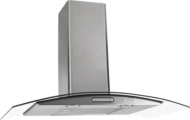 COIFA DE PAREDE Fogatti VIDRO CURVO DUTO SLIM INOX 80CM 127V