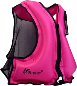 NAXER Coletes De Flutuação Infláveis Para Adultos, Caiaque, Roupa De Caiaque, 90-220 Libras, Natação Fácil, Mergulho Com Snorkel, Passeios De Barco, Stand-Up Paddle, Esportes Aquáticos