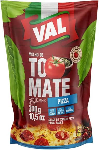 VAL Molho De Tomate Pizza Val Sachê 300G