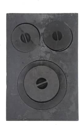 Chapa Fogão a Lenha Paraná, 3 Furos com Tampa, 48,7 x 32,8 cm, 8,13 kg