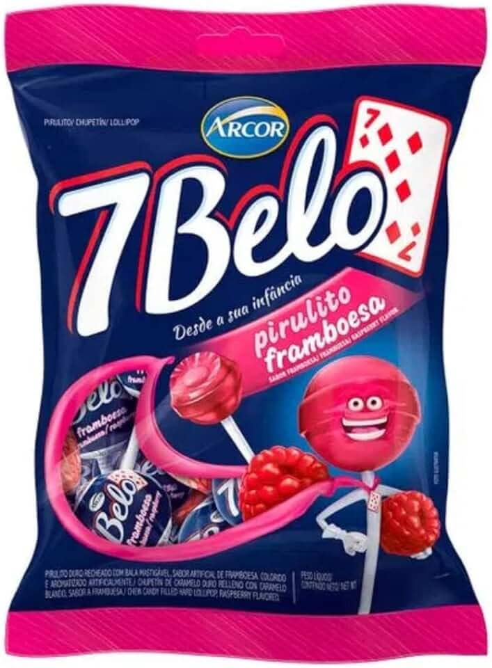PIRULITO 7 BELO 500g FRAMBOESA