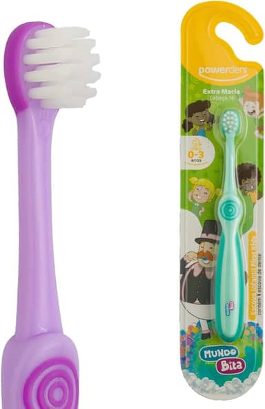 Powerdent Escova Dental Infantil Mundo Bita 1 A 3 Anos