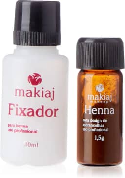 Henna Pó para Sobrancelha Makiaj 1,5G - Castanho Claro