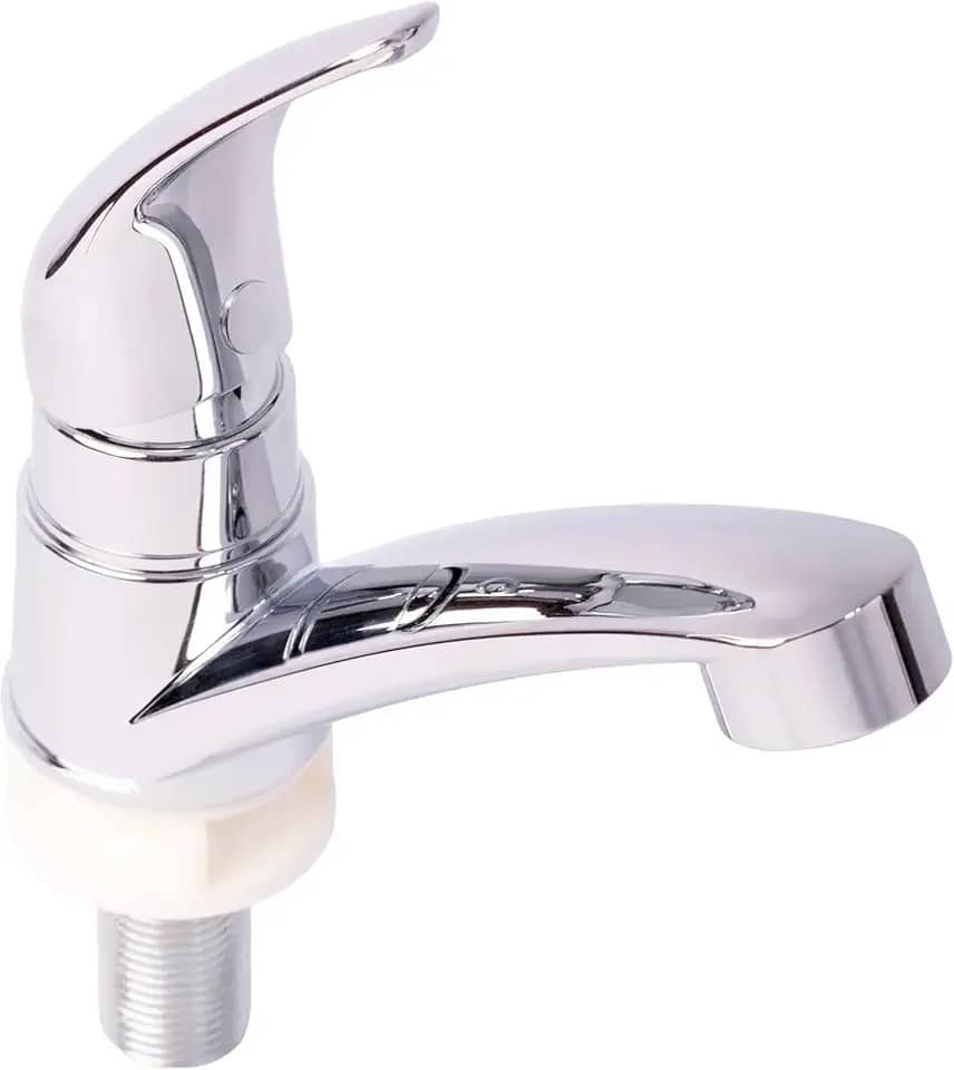 TKLA Torneira Lavatório Em ABS Cor Cromada Banheiro Lavabo Cozinha Fria Mesa