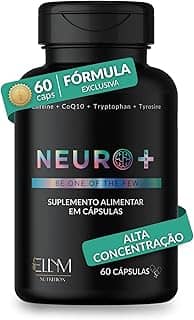 Neuro+ 60 Capsulas ELLYM NUTRITION Nootropicos Multivitaminico Foco Cafeina Magnesio Triptofano Taurina B12 Tirosina