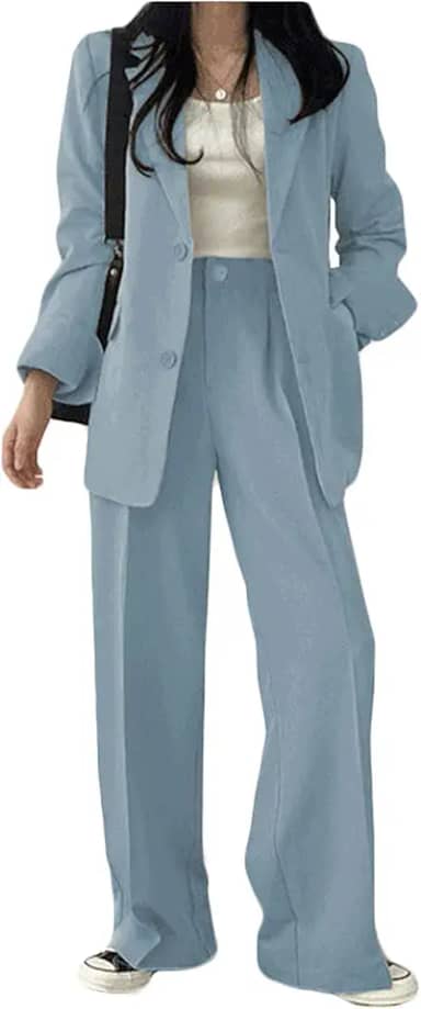 Terno Calças Terno Jaqueta Feminina Slim Casual