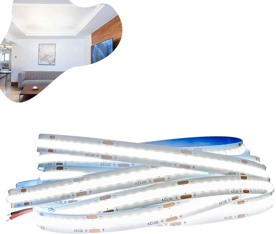 Fita Led 110v/220v Direta Cob Rolo 10m Não Usa Fonte (Branco Frio 220v)