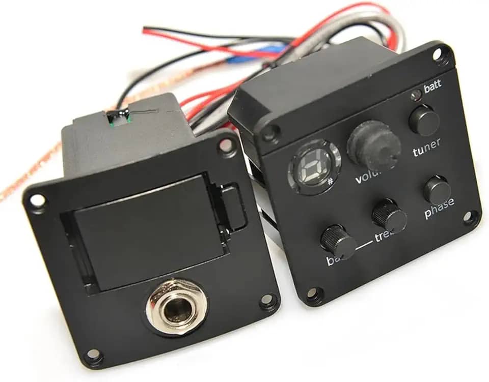 Kit de captação de violão 1 Item Captador De Violão Acústico ISYS+ EQ Sistema De Pré-amplificador Para Violão Acústico Amplificador De Som Ajustável Acessórios Para Violão