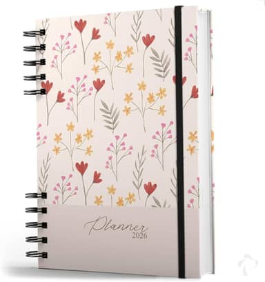 NISTI PRINT, Agenda Planner Visão Semanal Anual Capa Dura Primavera Dream