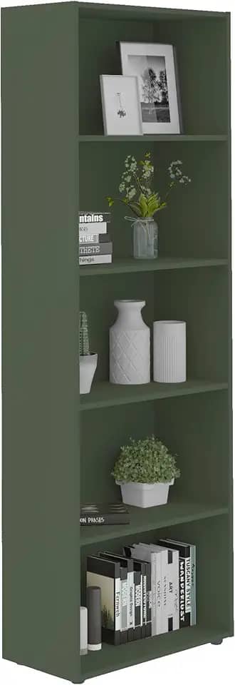 Estante Organizadora Multiuso Livreiro com 5 Nichos MULTY cor Menta - Artely