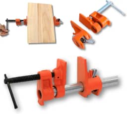 Grampo Tubular para Marcenaria Sargento, 3/4 Polegadas, Ferro Fundido