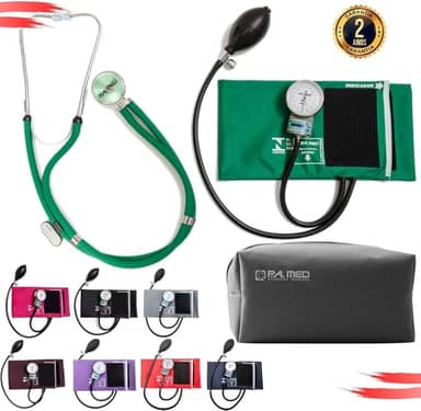 Aparelho Pressão Esfigmomanômetro Aneroide + Estetoscópio Rappaport Duplo P.A. Med